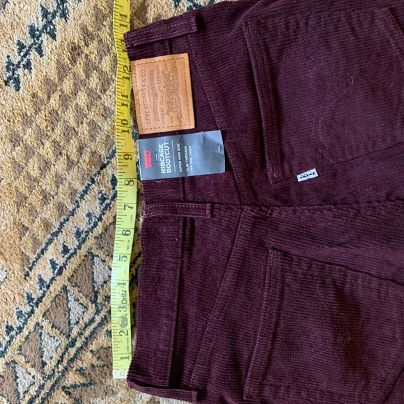 Levi's RIBCAGE BOOTCUT CORDUROY WOMEN'S PANTS high waist 27 - Picture 5 of 6